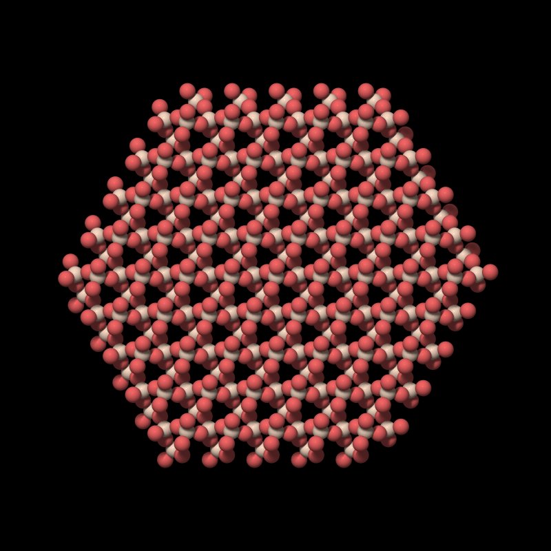 hexagono quartzo ligacoes moleculas