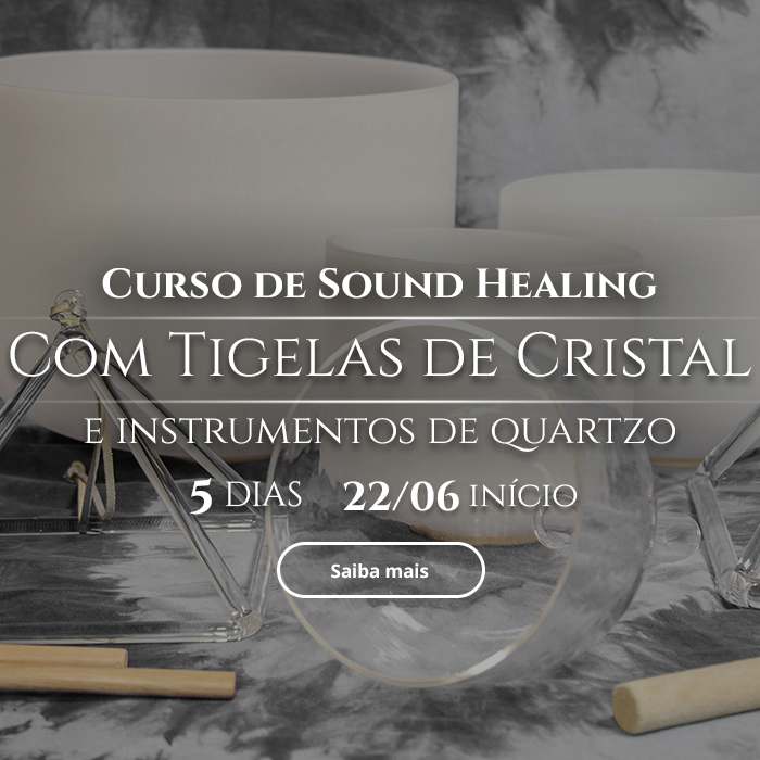 Som de Cristal - Banner Curso Sound Healing mobile - 2 de julho de 2022